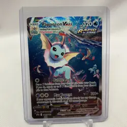 Pokemon Vaporeon VMAX SWSH182 Sword & Shield Black Star Promo Card Holo - Image 1