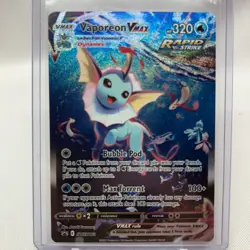 Pokemon Vaporeon VMAX SWSH182 Sword & Shield Black Star Promo Card Holo - Image 3