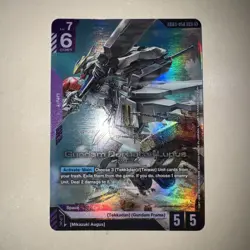 GUNDAM CARD GAME GD03-050 GUNDAM BARBATOS LUPUS (LR) FOIL CARD - STEEL REQUIEM - Image 1