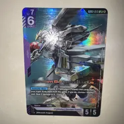 GUNDAM CARD GAME GD03-050 GUNDAM BARBATOS LUPUS (LR) FOIL CARD - STEEL REQUIEM - Image 5