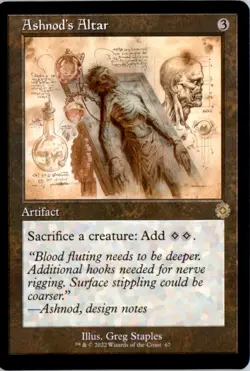 Ashnod's Altar (Schematic) The Brothers' War: Retro Frame Artifacts Normal NM - Image 1