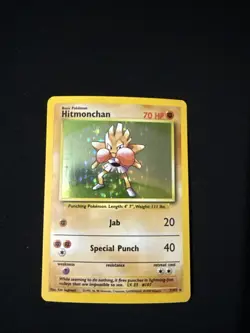 Pokemon TCG 1999 Hitmochan Holo Card 7/102 Base Set Unlimited Holo Card - Image 1