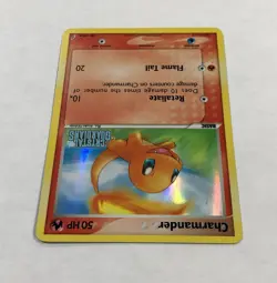 Pokemon CHARMANDER Card 48/100 Reverse Holo Common EX Crystal Guardians Stamped - Image 4