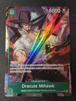 Dracule Mihawk (Alternate Art) OP12-030 Legacy of the Master Foil - Image 1