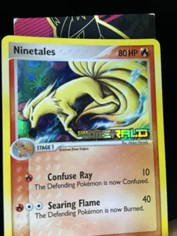 Ninetales 38/106 Stamped Reverse Holo EX Emerald Pokemon Card NM / LP - Image 3