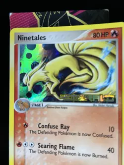 Ninetales 38/106 Stamped Reverse Holo EX Emerald Pokemon Card NM / LP - Image 4