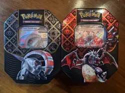 Pokemon Paldean Fates Charizard & Iron Treads Tins with Promo cards *NO PACKS* - Image 1