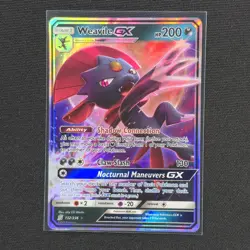 Weavile GX - 132/236 - Ultra Rare - Unified Minds - Pokemon Card - NM/M - Image 1