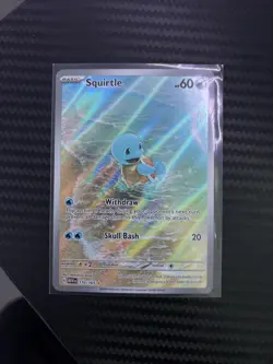 Pokemon TCG Squirtle Illustration Card 170/165 Scarlet & Violet 151 Series - Image 1