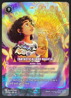 Disney Lorcana Reign of Jafar Fantastical and Magical Enchanted Foil 212/204 CP5 - Image 1