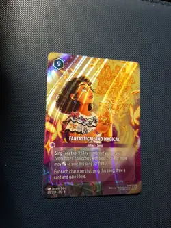 Disney Lorcana Fantastical and Magical (Enchanted) 212/204 Reign of Jafar Holo - Image 2
