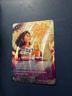 Disney Lorcana Fantastical and Magical (Enchanted) 212/204 Reign of Jafar Holo - Image 3