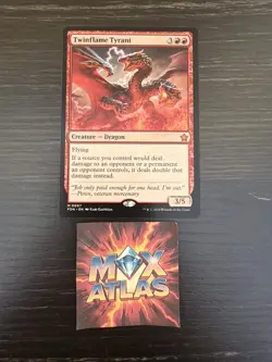 MTG - Twinflame Tyrant - 0097 - FDN - Foundations Mythic NM - Image 1