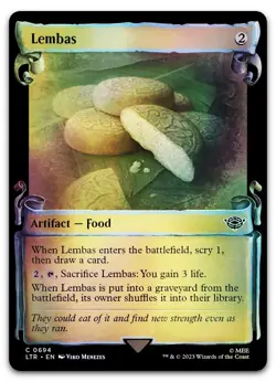 Lembas (Showcase Scrolls) #694 (Foil) (NM) Lord of the Rings LTR Magic MTG - Image 1