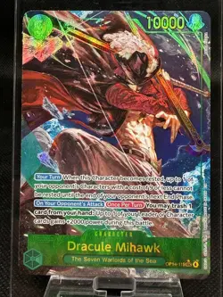 Dracule Mihawk (Alt Art) OP14-119 SEC The Azure Sea's Seven ONE PIECE Japanese - Image 1