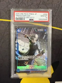2025 One Piece Trafalgar Law Alt Art ST17 #002 PSA 10 - Image 1