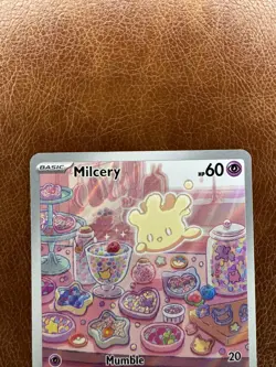 Pokemon TCG Milcery 152/142 Stellar Crown Holo Illustration NM - Image 2