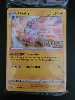 SEALED Flaaffy SWSH122 Evolving Skies Stamped Prerelease Promo Pack -Pokemon TCG - Image 2