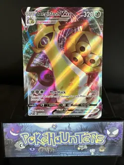 Pokemon Card Aegislash VMAX 127/185 Vivid Voltage Full Art Near Mint - Image 1