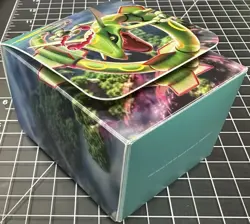 Pokemon Card Game Rayquaza Deck Box Storage Case 2021 Official - Image 1