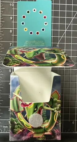 Pokemon Card Game Rayquaza Deck Box Storage Case 2021 Official - Image 3
