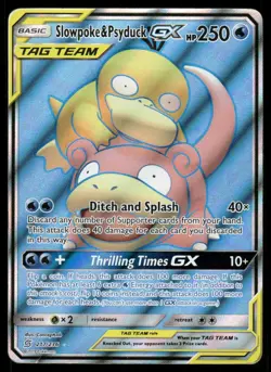 Pokemon Cards Slowpoke & Psyduck GX 217/236 Unified Minds Rare Ultra MP - Image 1