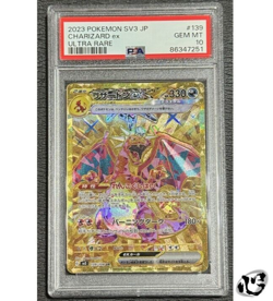PSA10 Charizard ex 139/108 UR Ruler Of The Black Flame Pokemon Card Game - Image 1