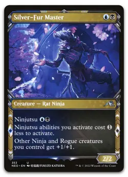 Silver-Fur Master (Showcase) #353 (NM) Kamigawa Neon Dynasty NEO Magic MTG - Image 1