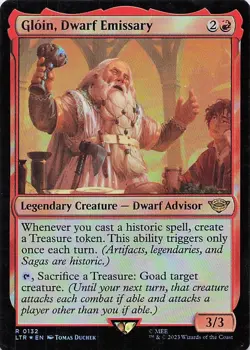 Gloin, Dwarf Emissary Lord of the Rings: Tales of Middle-Earth Foil - Image 1
