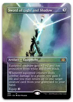 Sword of Light and Shadow (Borderless) #366 (Foil) NM Double Masters Magic MTG - Image 1