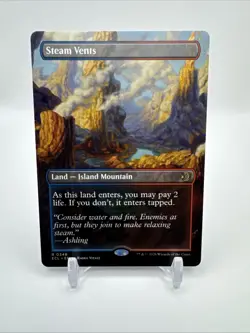 Steam Vents (Borderless) Lorwyn Eclipsed Regular MTG - M/NM - Image 1