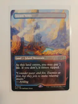 Steam Vents (Borderless) Lorwyn Eclipsed Regular MTG #348 - NM Double Sided - Image 1