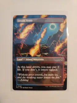 Steam Vents (Borderless) Lorwyn Eclipsed Regular MTG #348 - NM Double Sided - Image 2