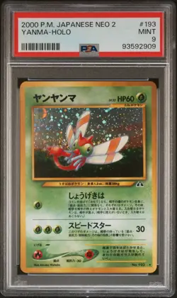 PSA 9 Yanma Pokemon 2000 Japanese Neo 2 No.193 Mint 🌀 - Image 1