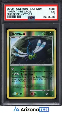 Pokemon 2009 Yanma SH9 Reverse Foil Supreme Victors PSA 7 - Image 1