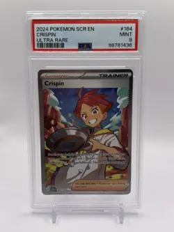 Pokemon Graded Psa 9 Crispin Full Art Stellar Crown - Image 1