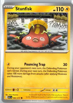 Stunfisk ME: Ascended Heroes 062/217 NM Normal Pokemon - Image 1