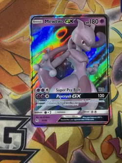 Mewtwo GX 31/68 Ultra Rare Sun Moon Pokemon Hidden Fates NM - Image 1