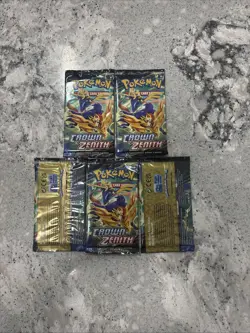 Pokemon TCG Crown Zenith Sealed Booster Pack x6 - Image 2