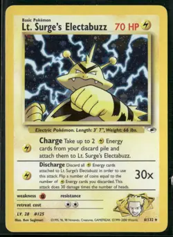 Lt. Surge's Electabuzz (6) Holo Rare Gym Heroes 006/132 Pokemon - Image 1