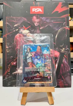 SHANKS One Piece TCG OP09-001 July 2025 Promo Card PSA Sealed & Magazine - Image 1