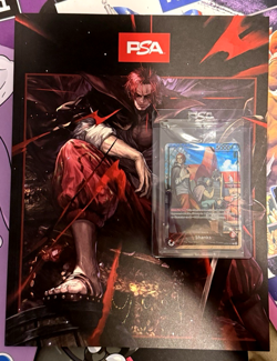 SHANKS One Piece TCG OP09-001 July 2025 Promo Card PSA Sealed & Magazine - Image 1