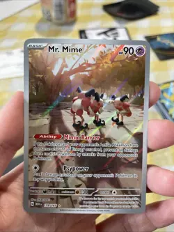 Mr. Mime 179/165 Scarlet & Violet Illustration Rare Pokemon TCG Card - Image 1