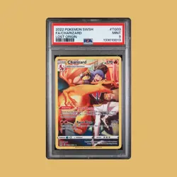 2022 POKEMON SWSH FA/CHARIZARD LOST ORIGIN PSA 9 MINT graded - Image 1