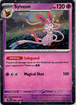 Sylveon 040/131 Cosmo Holo Promo Prismatic Evolutions Costco Tin Pokemon TCG NM - Image 1