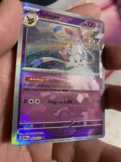Sylveon Texture Error (Poke Ball Pattern) 040/131 Sv: Prismatic Evolutions Holo - Image 2