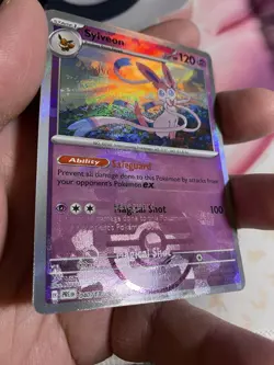 Sylveon Texture Error (Poke Ball Pattern) 040/131 Sv: Prismatic Evolutions Holo - Image 4