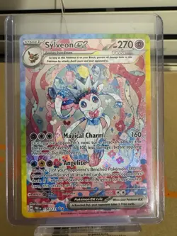 Pokemon Sylveon EX TCG Prismatic Evolutions Holo Rare Card 156/131 SV - Image 1