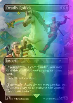 MTG Deadly Rollick (1754/3004) Secret Lair Drop Series NM FOIL- Rainbow - Image 1