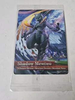 SHADOW Mewtwo - Pokken Tournament Nintendo Wii U Pokemon Amiibo Card SEALED - Image 1